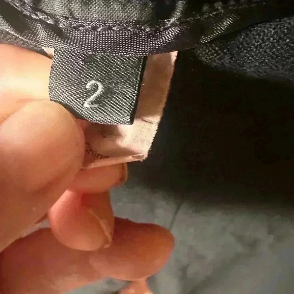 J Crew size 2 black wool Minnie trouser/ pant . Side zip, flat front, hi waist. - Picture 8 of 13